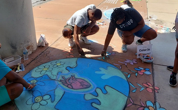 The St. Pete Chalk Festival takes over the sidewalks of 22nd Street, between 7th Avenue S and 9th Avenue S,.