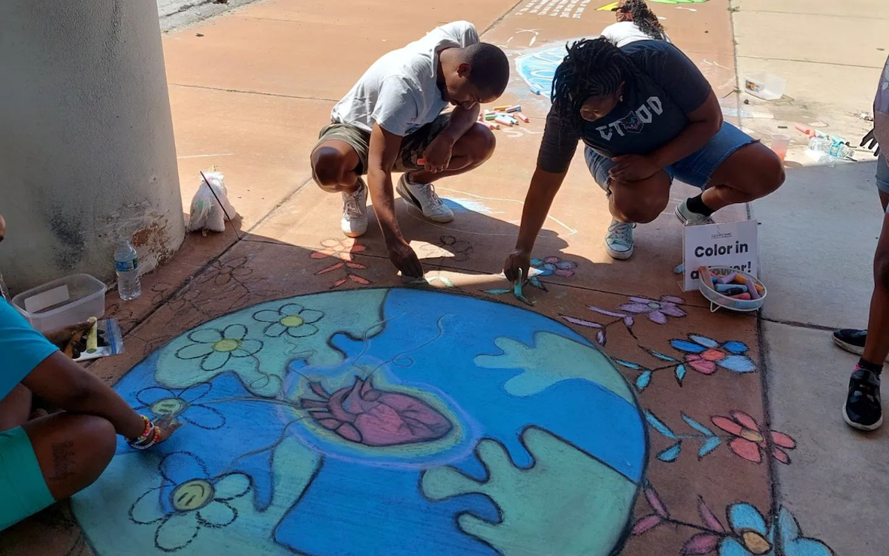 The St. Pete Chalk Festival takes over the sidewalks of 22nd Street, between 7th Avenue S and 9th Avenue S,.