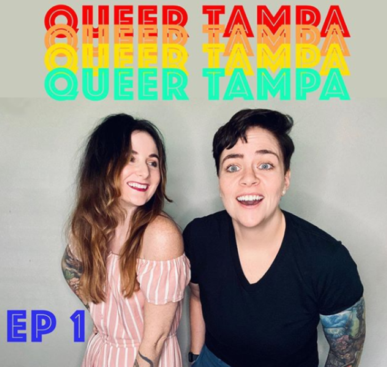 Queer Tampa
Ren and Jai Lopa host this podcast about queer issues in Tampa Bay, but also bring it out into the real work for a quarterly happy hour so that discussion about issues that matter can happen face-to-face as well as in your earbuds.
@queertampa on Instagram 
Photo via Queer Tampa/Instagram