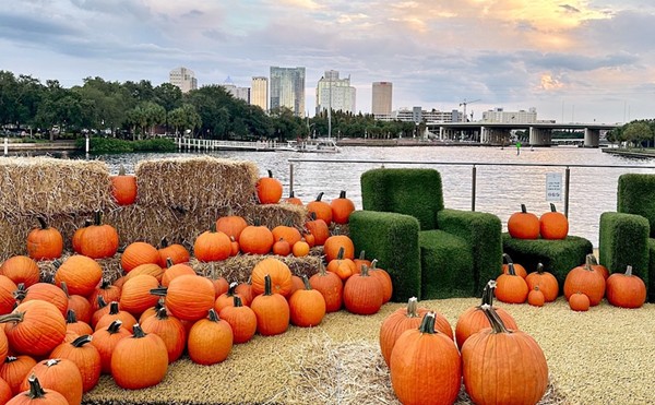 Armature Works Fall Fest
    1910 N. Ola Ave., Tampa
    Oct 14, 15, 21, 22
   Head to Armature Works in Tampa to experience their riverfront pumpkin patch with live music, festive autumn treats, and pumpkin spice latte’s.

    Photo via Armature Works/Facebook