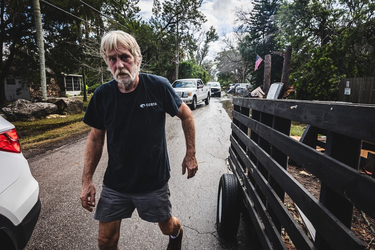 Relief efforts in Hudson, Florida on Sept. 28, 2024.