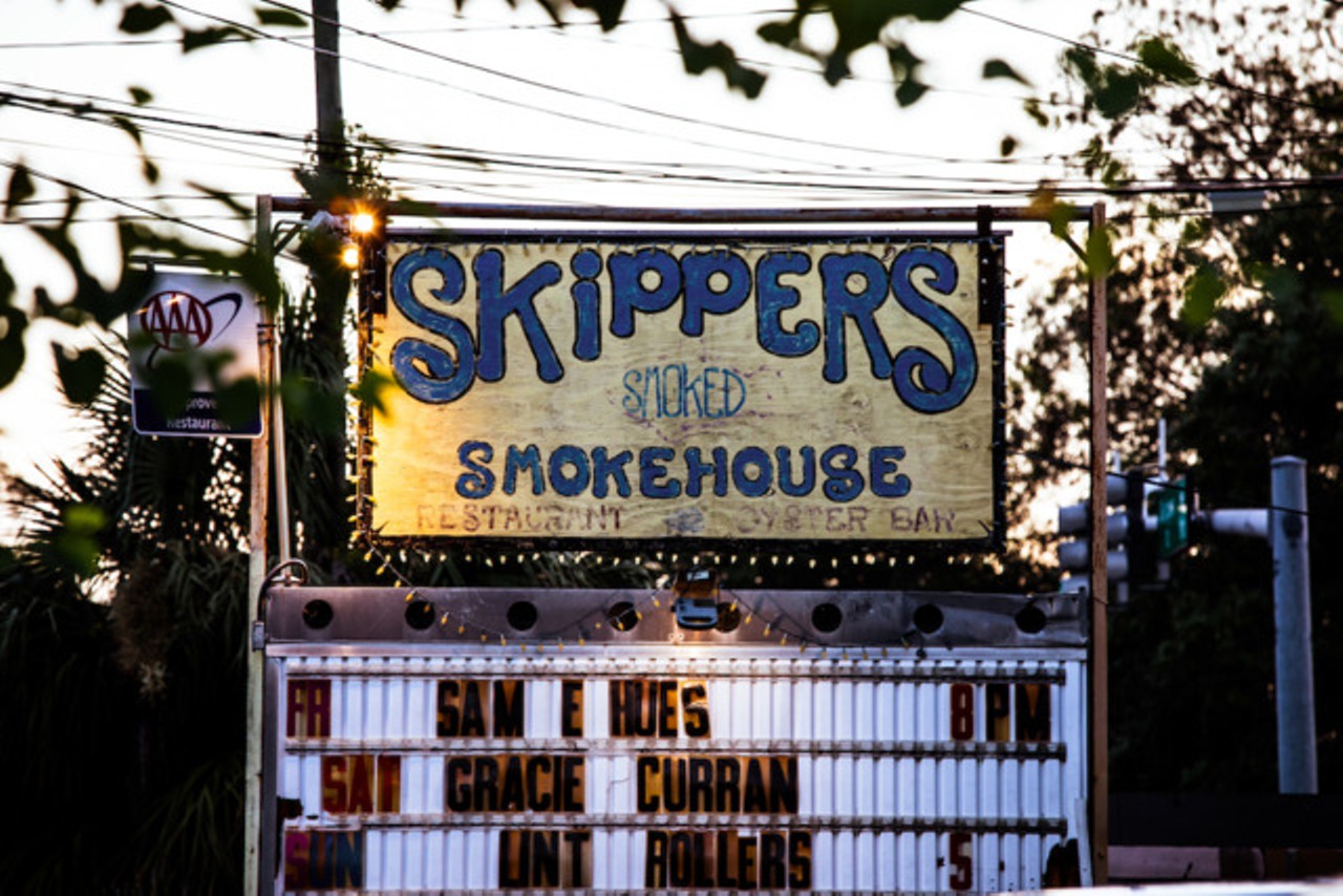 Skipper's Smokehouse  
10 Skipper Rd., Tampa
After 40 years, iconic Tampa Bay music venue and restaurant Skipper&#146;s Smokehouse will close after a final show Sunday, Sept. 27. The 1.6 acres of land Skipper&#146;s sits on will be transformed into an outdoor special events space.
Photo by Michael M. Sinclair