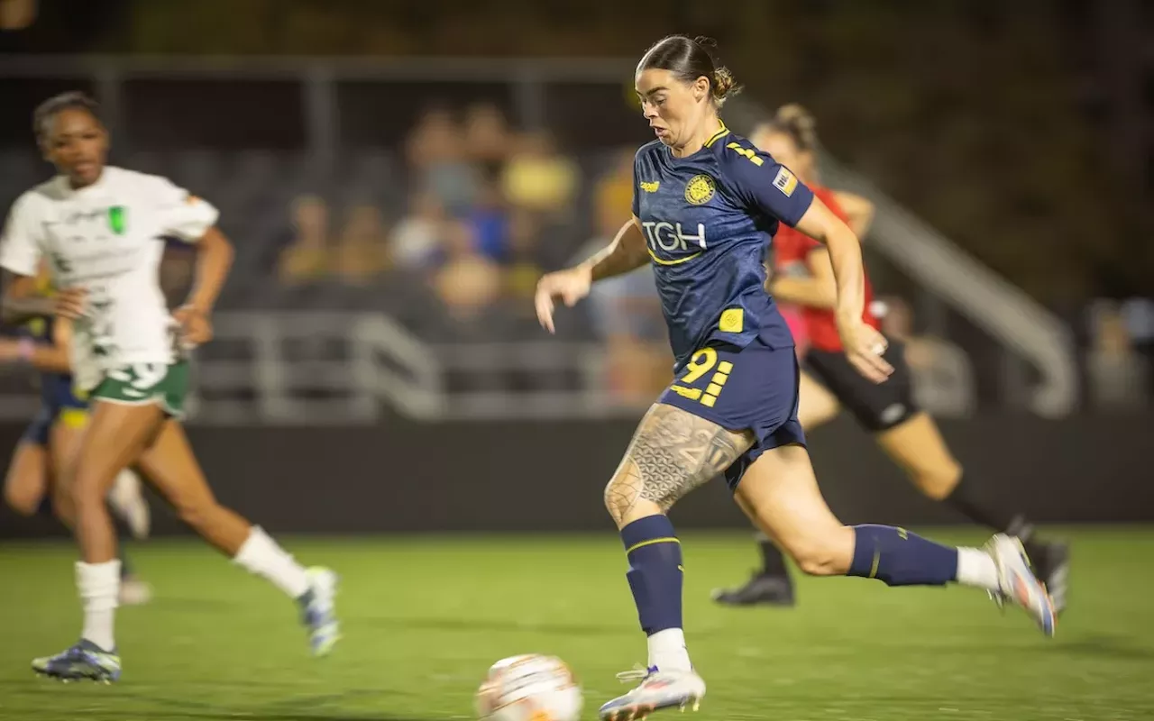 Natasha Flint during Tampa Bay Sun FC's match against Lexington SC at Riverfront Stadium in Tampa, Florida Nov. 2, 2024