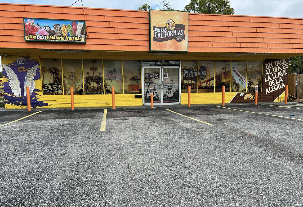 Tacos las Californias  
5635 Memorial Hwy., Tampa, 813-384-0615
After serving up eats on Armenia Avenue since 2020 and becoming a local food truck of celebrity status, Tacos las Californias opened its first brick-and-mortar at the start of 2022. Known for its quesabirria tacos, ramen, quesadillas, and California-style burritos, Tacos las Californias also offers loaded carne asada fries, nachos, large plates and more.
Photo via Tacos las Californias/Facebook