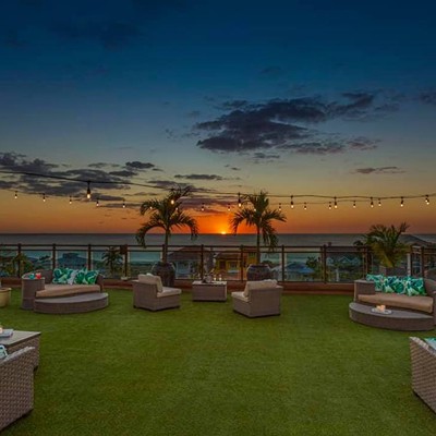 360 Rooftop Bar3701 Gulf Blvd., St. Pete Beach. 727-456-8660Found along the same scenic landscape as the historic Don Cesar, just two minutes down the road, take in the hotel bar’s stellar view of the Gulf of Mexico while sipping on a tropical Rum Runner.Photo via The Hotel Zamora/Facebook