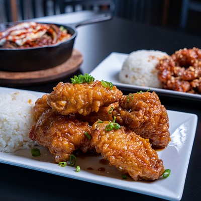 Anju2827 16th St., N, St. Petersburg. 727-289-8568Korean food has always been a favorite, but it really feels like the cuisine had a moment locally in 2021, and the main reason was a big, crunchy embrace of a new kind of KFC—Korean fried chicken—that Anju really does better than anyone else. With roots in a 12-foot food trailer, Mee Ae Wolney now runs her restaurant out of a beautiful brick building on 16th Street where slings sweet, salty and spicy K-pops and a drunk person’s dream: tots loaded with bulgogi and kimchi, plus cheese and scallions, crushed peanut and St. Pete heat sauce.—RR