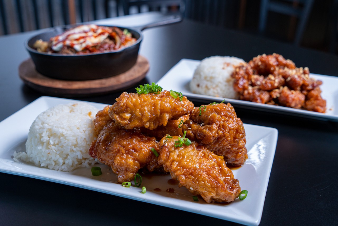 Anju
2827 16th St., N, St. Petersburg. 727-289-8568
Korean food has always been a favorite, but it really feels like the cuisine had a moment locally in 2021, and the main reason was a big, crunchy embrace of a new kind of KFC—Korean fried chicken—that Anju really does better than anyone else. With roots in a 12-foot food trailer, Mee Ae Wolney now runs her restaurant out of a beautiful brick building on 16th Street where slings sweet, salty and spicy K-pops and a drunk person’s dream: tots loaded with bulgogi and kimchi, plus cheese and scallions, crushed peanut and St. Pete heat sauce.—RR
