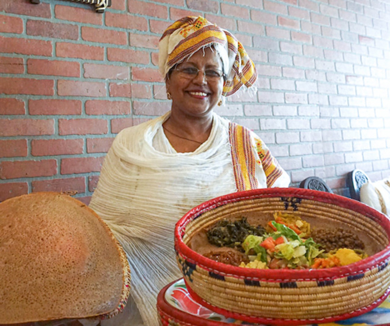 Queen of Sheba  
Seble Gizaw  
11001 N. 56th St., Temple Terrace
Queen of Sheba serves up traditional Ethiopian food from tibs wot to beef sambussa. Since Ethiopia is the birthplace of coffee, the restaurant also offers traditional coffee ceremonies for two or four people. Seble Gizaw came to the U.S. from Ethiopia in 1991 and opened Queen of Sheba in January of 2008.
Photo via Alexandria Jones