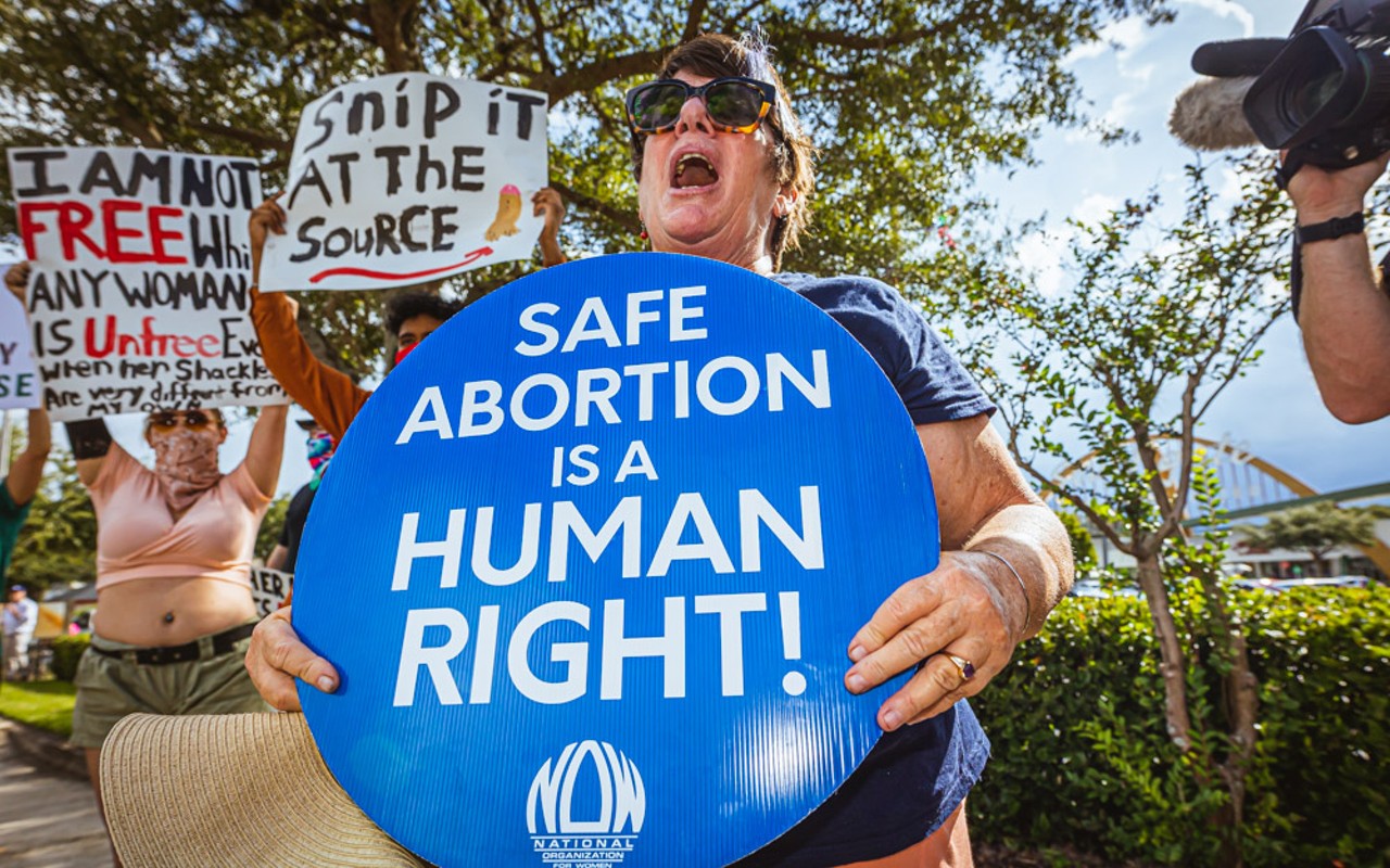 An abortion rights protest in Lakeland, Florida in July 2022.