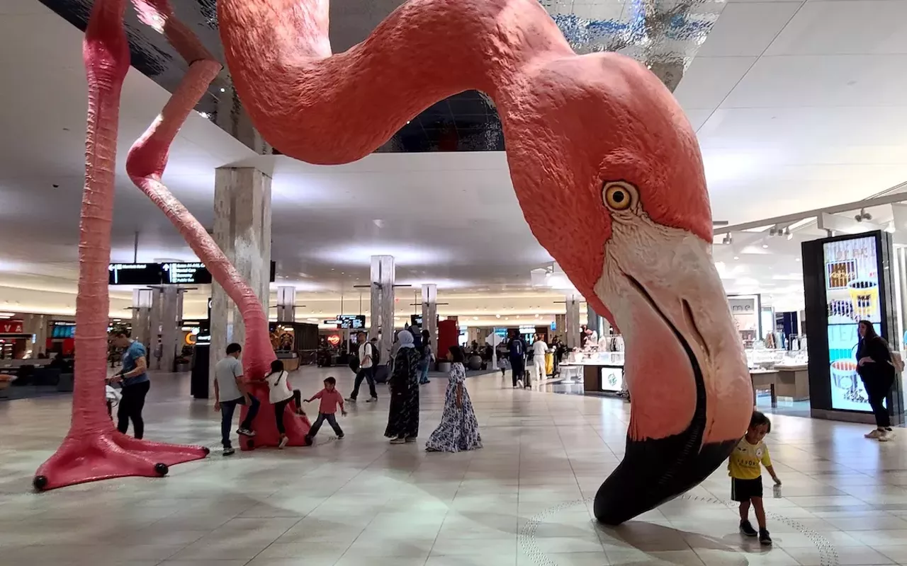 Image: Tampa International Airport wants you to name the big flamingo