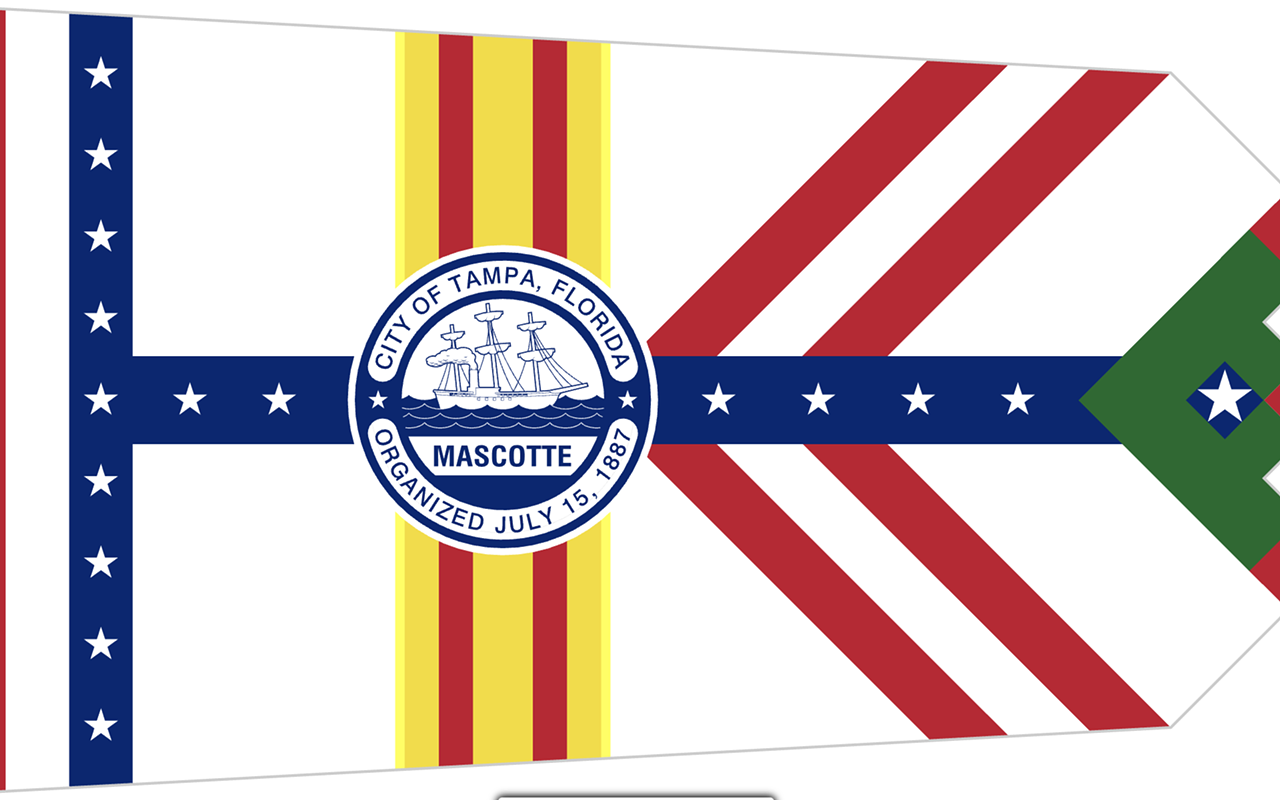 You will acknowledge that Tampa’s official flag is bad, but it’s also kind of good.