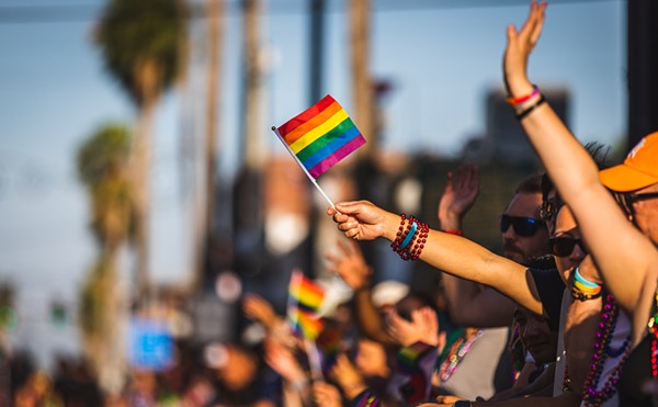 Tampa Pride in Ybor City, Florida on March 25, 2023.