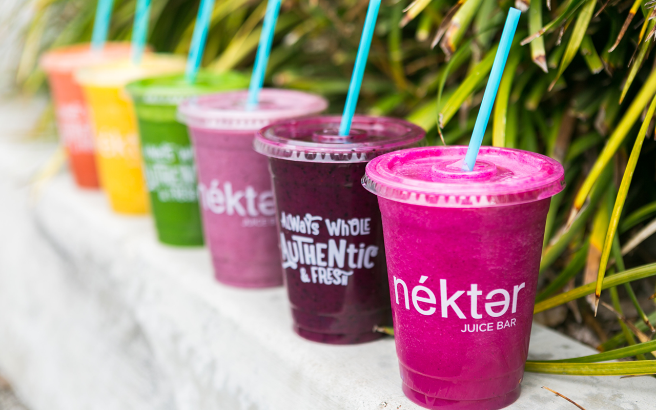 Nékter Juice Bar is known for its fresh juices and superfood smoothies, but also acai bowls.