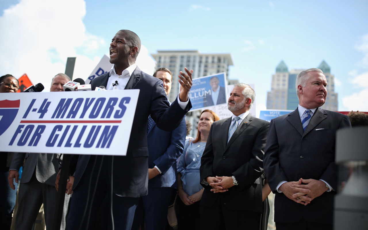 Tampa, St. Pete mayors endorse Andrew Gillum in Orlando