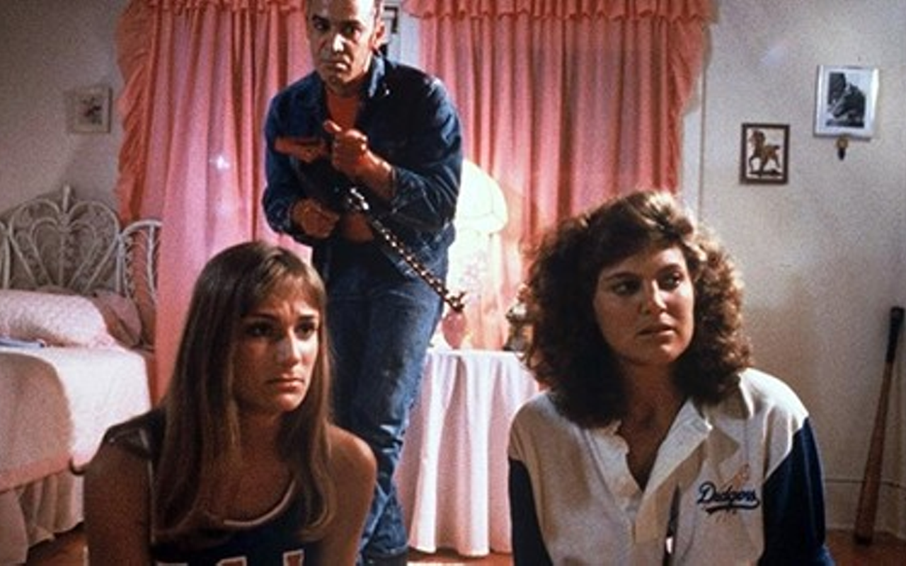 Debra De Liso (left) and Michele Michaels (right) have no idea a driller killer is about to crash their slumber party.