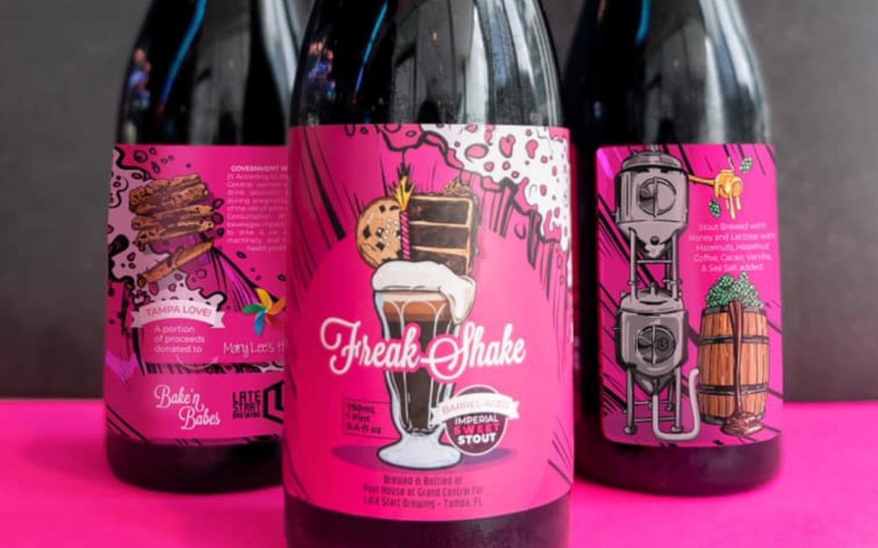 Tampa's Bake'n Babes has a new beer, the 'Freak Shake Barrel Aged Imperial Stout'