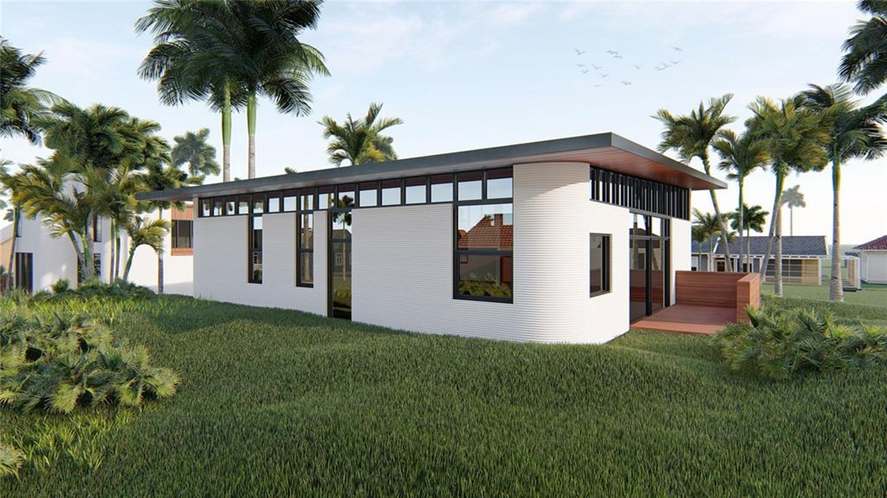 Tampa's first 3D-printed concrete home is now on the market