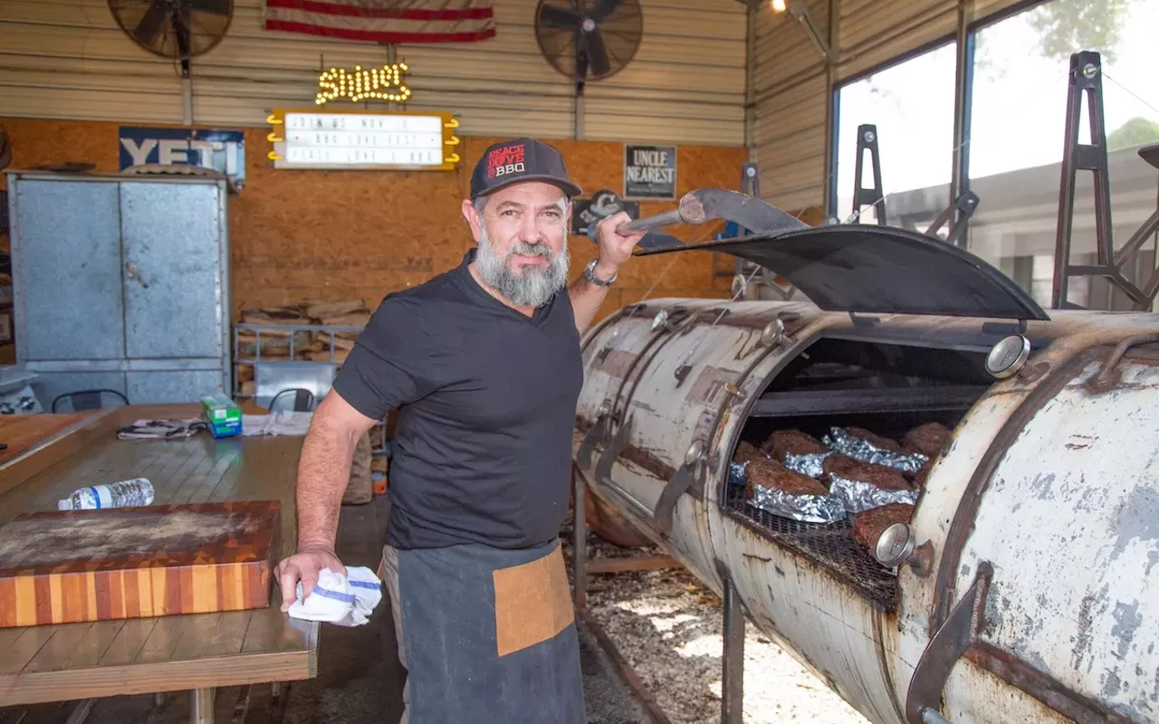 The Brisket Shoppe&rsquo;s Danny Hernandez at his shop in West Tampa on Nov. 3, 2023.