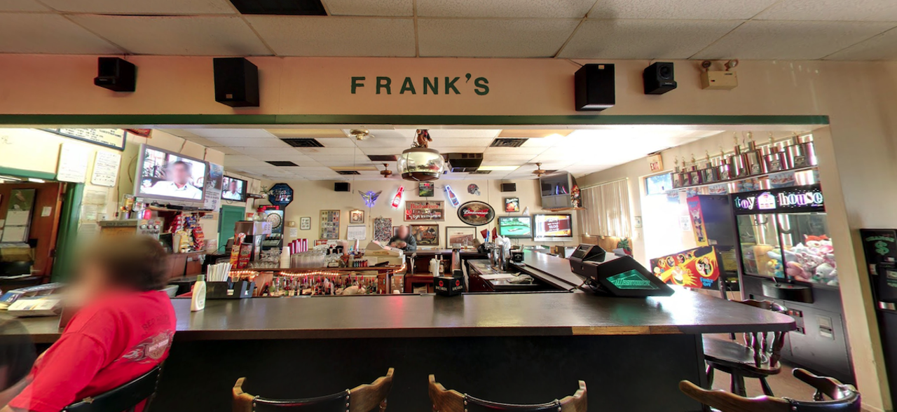 
Franks Sports Bar4201 62nd Ave. N, Pinellas Park 
This Pinellas County dive, located in an unassuming strip center, has all of the makings of a great neighborhood watering hole. You’ve got the accommodating Franks regulars who are quick to introduce their fellow comrades, a kind-but-no-bullshit bartender who also plays the role of cook during day shifts, and well-priced booze that your new friends might even treat you to. Food is offered during select hours, so call ahead to make sure they’re serving if you need a burger to go with your Bud.
Photo via Google Maps