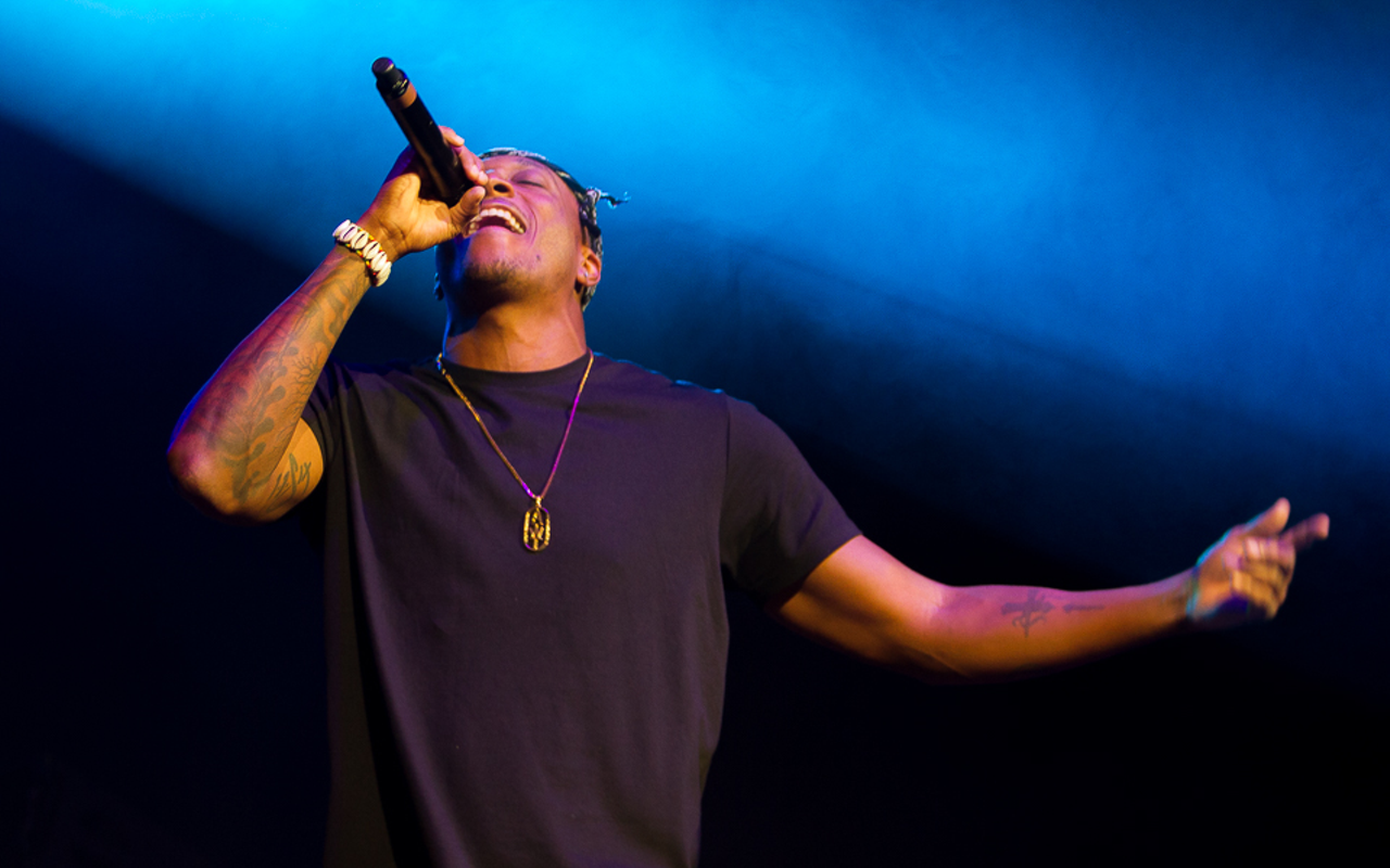Lecrae plays Amalie Arena in Tampa, Florida on November 3, 2017.