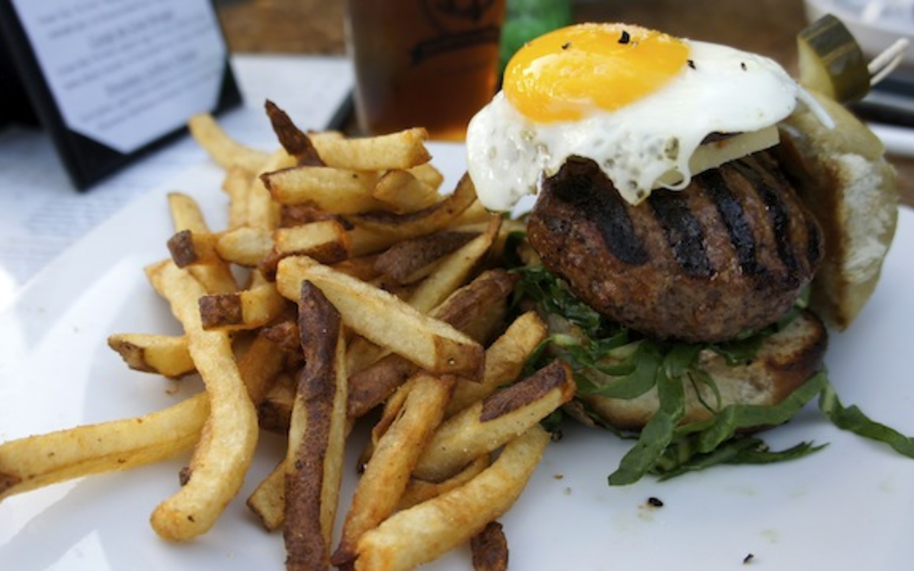 BURGER COUP: Mermaid Tavern’s burgers, like the Coup De Gras, will make your shirt messy and your heart happy.
