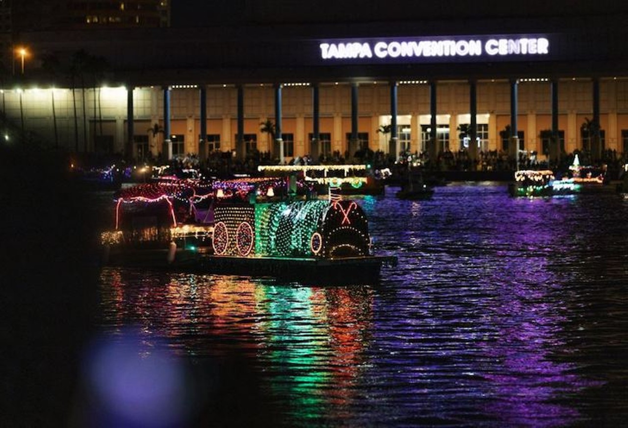 Holiday Lighted Boat Parade
Tampa Riverwalk, Tampa
Dec. 19
Visit the Riverwalk for a festive boat parade starting at 6:30 at the Convention Center. Boat registration costs $50 and trophies will be awarded to first, second and third best decorations in two categories. Viewing is completely free.
Photo via City of Tampa