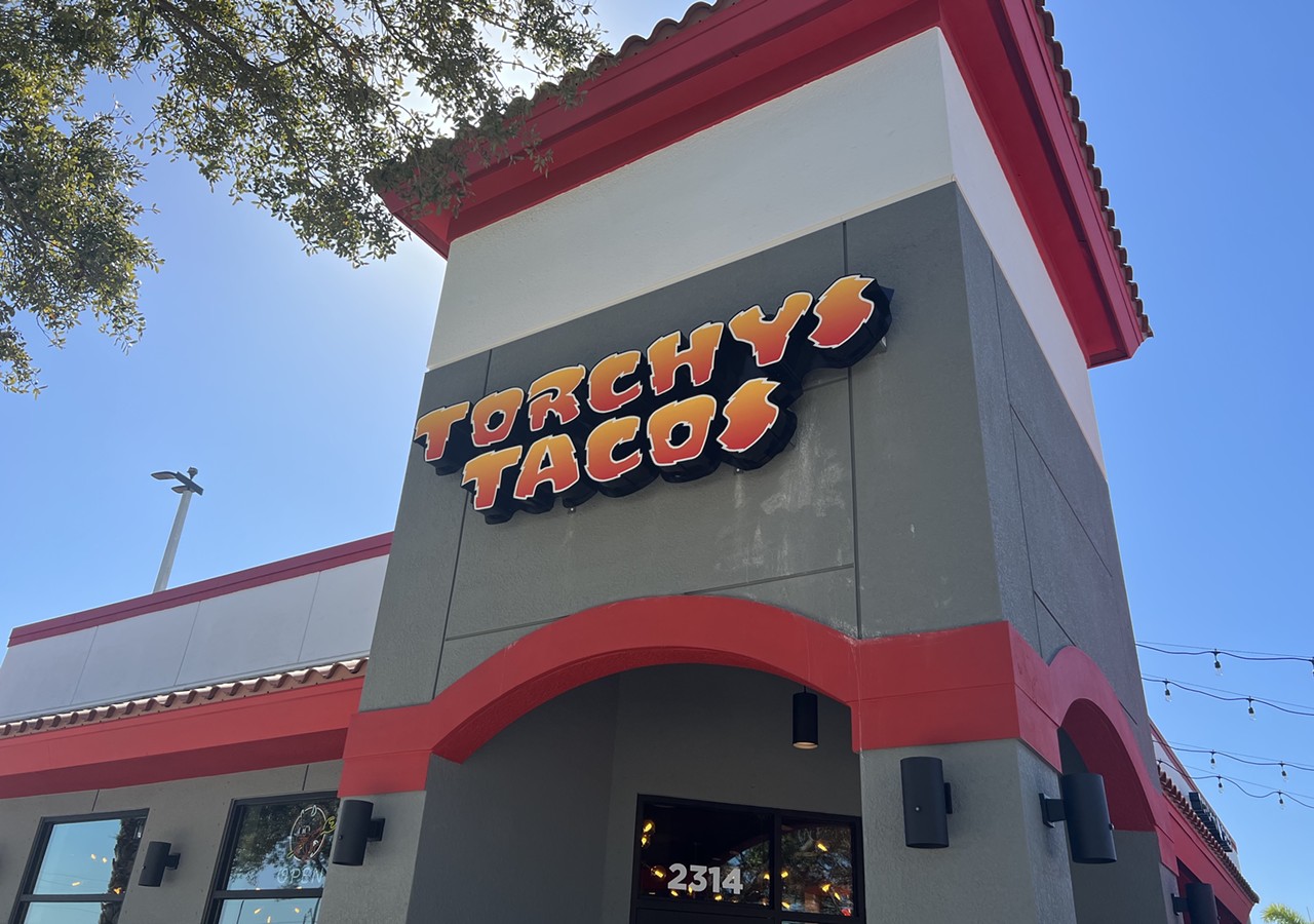 Torchy’s Tacos
2314 Tyrone Blvd. N, St. Petersburg ,(727) 308-3332 
Austin-based Torchy’s Tacos boasts “damn good tacos” by serving up five different proteins, as well as Beyond meat options for the vegetarians. Because booze and taco go hand in hand, the Tex-Mex chain also offers to-go margaritas, sangrias, beer and more. 
Photo via Kyla Fields