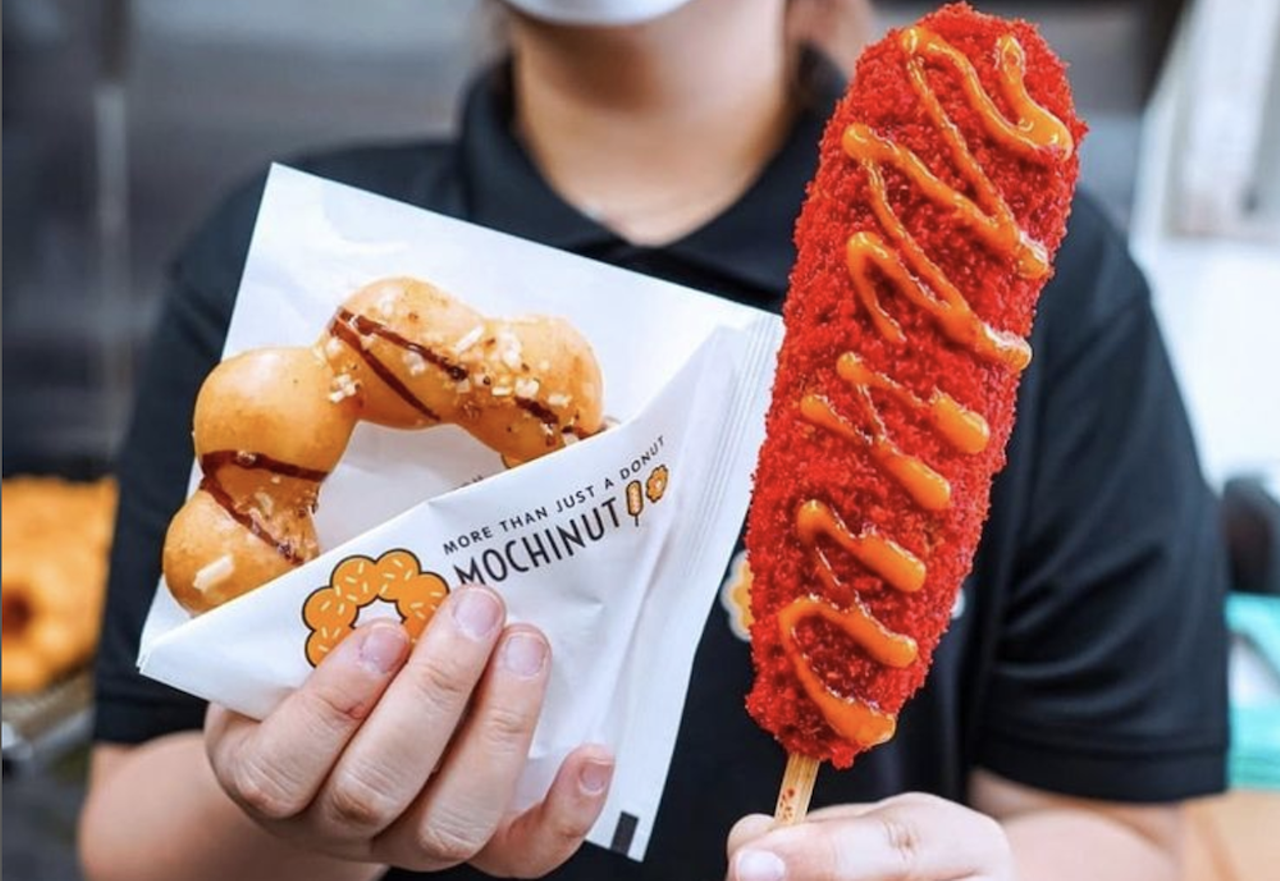 Mochinut
11401 N 56th St., Temple Terrace, 813-374-5781
The trendy franchise is bringing its niche Southeast Asian specialties to the Florida market. Hot Cheeto dusted Korean corn dogs and indulgent mochi donuts (mochinut for short) will open its first of many Florida locations late spring. 
Photo via Mochinut/Instagram