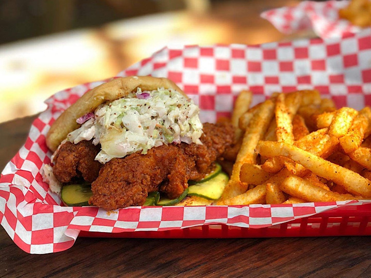 King of the Coop 
6607 N. Florida Ave., Seminole Heights. 
he Nashville hot chicken fast-casual restaurant took home two 2019 Best of the Bay awards. Can&#146;t handle the heat? Stick to The Biddy; it&#146;s got no heat while staying packed with flavor.
Photo via King of the Coop/Facebook