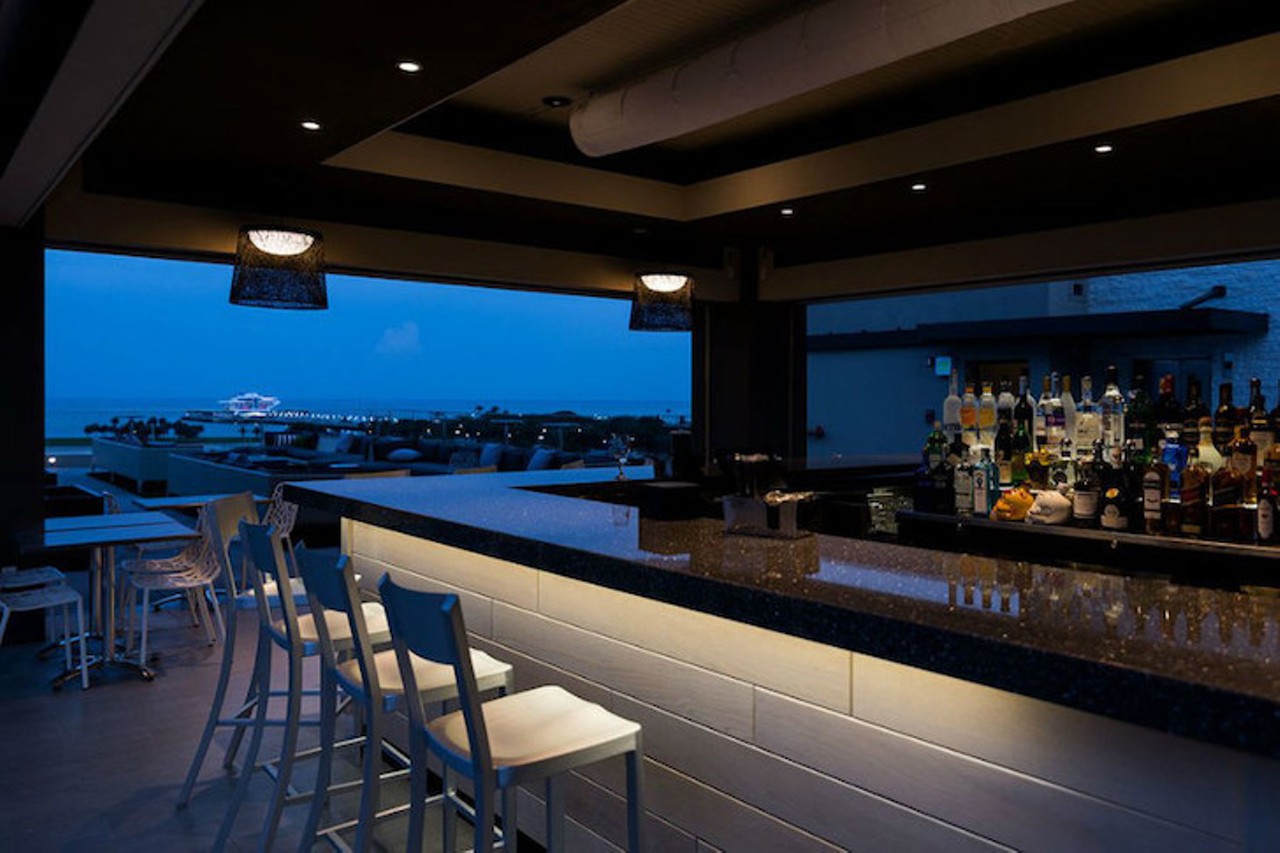 The Canopy
340 Beach Dr NE, St. Petersburg, FL
One of the only rooftop bars in St. Petersburg, The Canopy, on top of the Birchwood Hotel, gives you an amazing birds eye view of downtown St. Pete, so you can observe the madness of DTSP without being in it. Grab an $11 blood orange margarita, and enjoy your night of people watching.
Photo via www.thebirchwood.com
