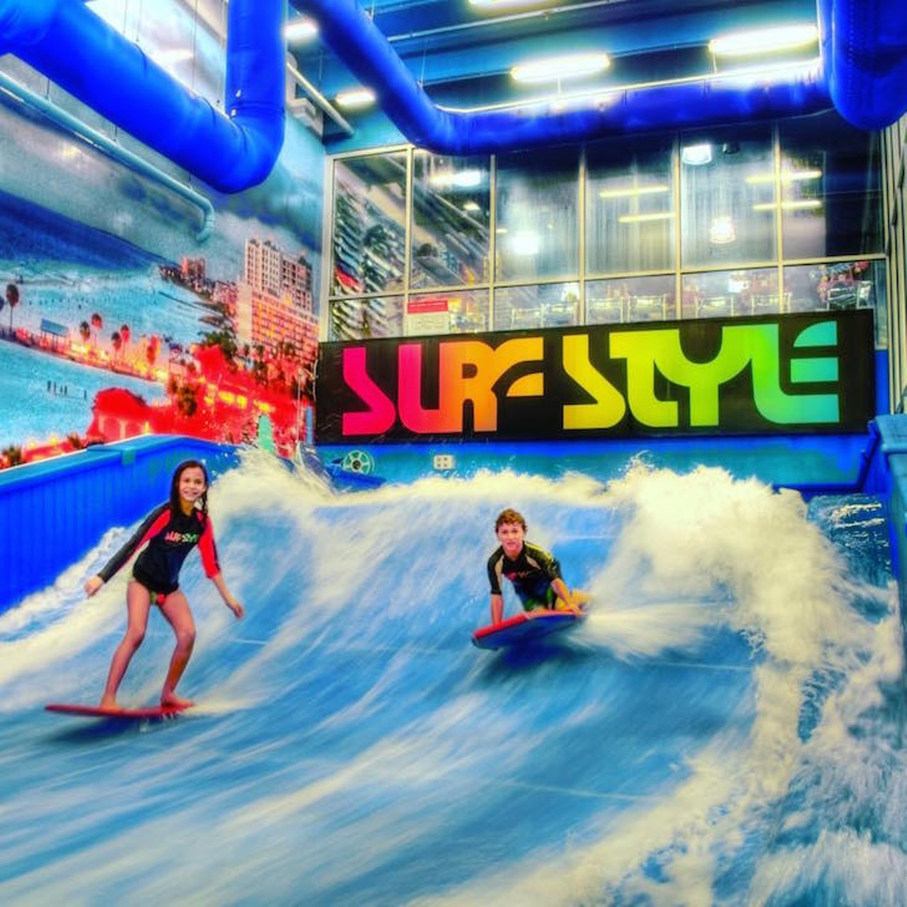 Hang 10 far away from the UV rays at Flowrider Indoor Surfing
Flowrider Indoor Surfing, multiple locationsflowrider.surfstyle.com 
If you want to catch a wave without coming home looking like a lobster, Flowrider Indoor Surfing will meet you in the middle. Their indoor wave simulator re-creates the surfing experience in a controlled environment where instructors are standing by to make sure all experience levels are safe.
Photo via Surf Style/Facebook
