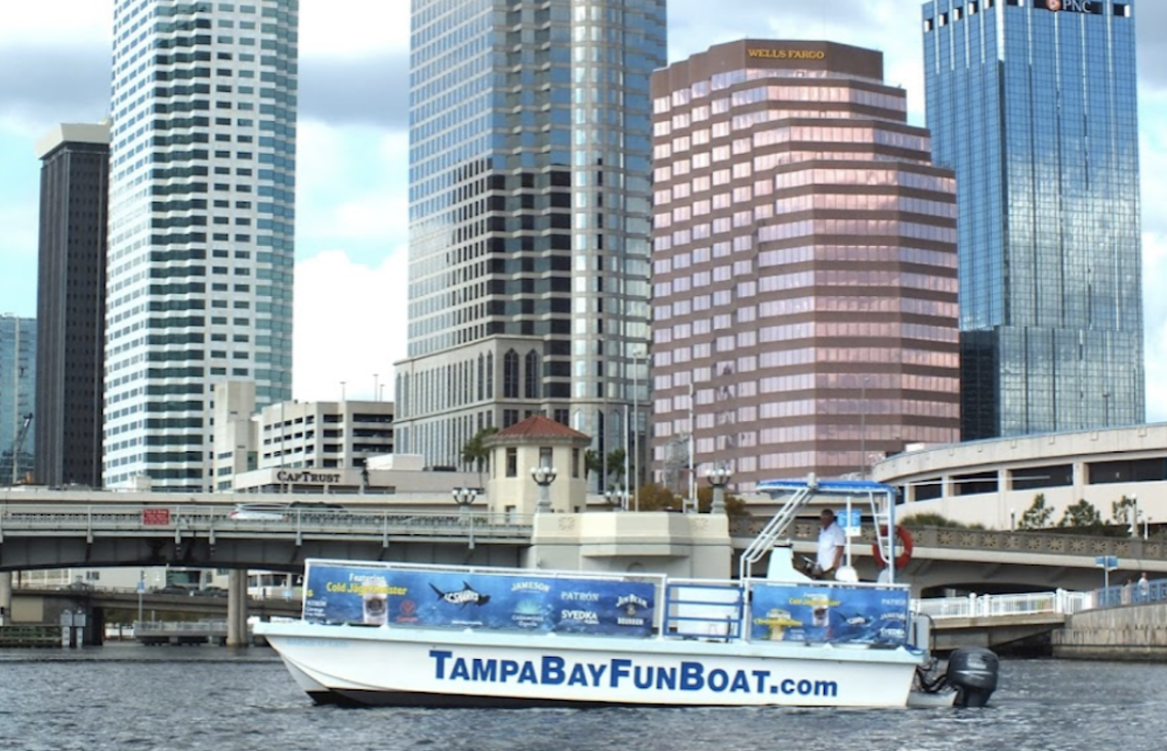 Learn about the homes on Davis Islands on a Fun Boat Tour
333 S Franklin St., Tampa, 727-204-9787
What better way to sight-see around the Bay than by traveling on it. Bring your own booze, and float by Derk Jeter’s former castle on Davis Islands. This is arguably one of the best tours to learn about cool Tampa homes. 
Photo via Google Maps