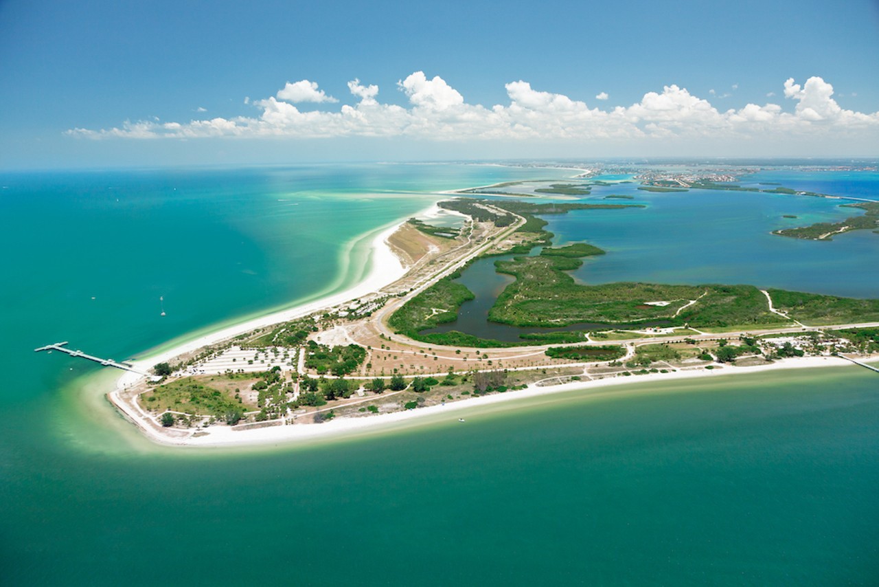  Take the drive down to Fort Desoto for a family beach escape  
3500 Pinellas Bayway S, St. Petersburg, FL 33715, (727) 582-2267  
Clearwater Beach may get all the accolades, but if you&#146;re looking for a shoreline experience that&#146;s a little (OK, a lot) more natural, Fort De Soto is pretty much impossible to beat. It&#146;s actually a tight group of five islands featuring everything from sandy beaches to mangrove hammocks to its historic namesake fort. The fishing and kayaking are superb, as are the beach areas there&#146;s camping, too, but we&#146;re definitely not up for that during the season, along with two fishing piers, a boat launch, a dog beach, and trips across the mouth of the bay to Egmont Key, as well. 
Photo via  Spark for Visit Florida