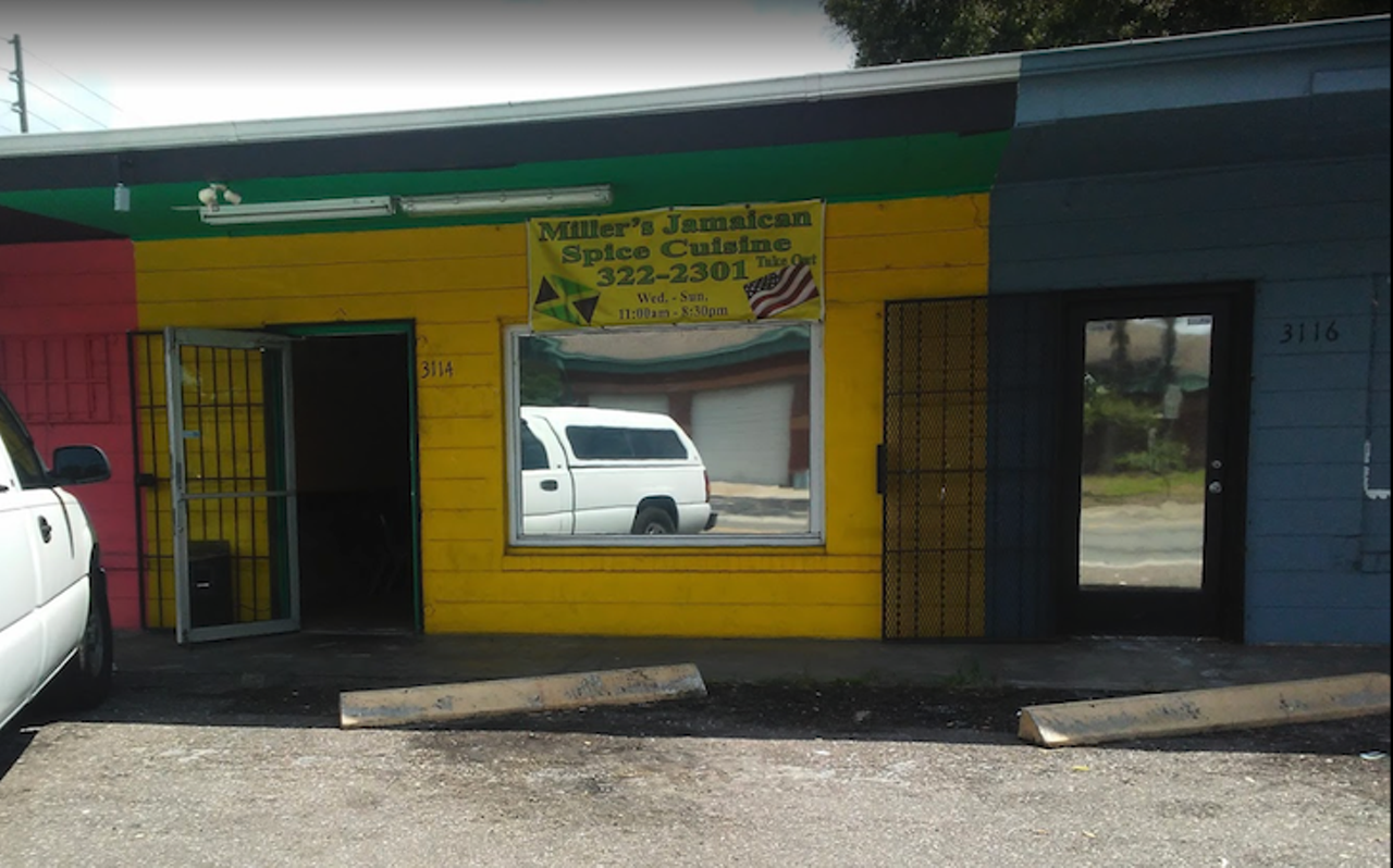 Miller&#146;s Jamaican Spice  
3114 5th Ave. S., St. Petersburg, 727-322-2301
Small on seating, big on flavor. Grab the jerk chicken that is laced with ghost peppers for a kick - or grab the oxtails if you want to play it safe when it comes to heat.
Photo via Google Maps 
