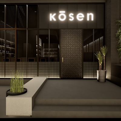 Kōsen307 W Palm Ave., TampaBento already has a presence at Tampa Armature Works, but its owners have plans to try and bring New York and Tokyo vibes to a new restaurant across the street. Kōsen's chef, Wei Chen, spent the last six years at Japanese restaurant Masa, a three-Michelin star concept in New York City's Columbus Circle. A press release said Chen has plans to do a $250 per person, 18-course reservation-only omakase, which includes 12 nigiri pieces. The omakase will go down in a separate room that can accommodate 10 people at the sushi counter, and a separate dining room will accommodate 25 people who can partake in a 10-course, $150 per person chef's tasting menu.Photo c/o Omei Restaurant Group