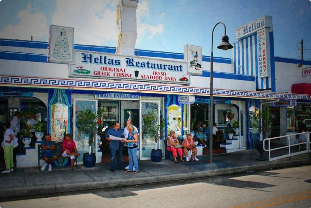 18. Hellas Restaurant
785 Dodecanese Blvd., Tarpon Springs, 727-943-2400
“THE restaurant to go to when visiting Tarpon Springs Sponge docks! From the attentive and quick service to the delicious fresh food (and pastries) this restaurant gives me the urge to visit Greece.” -Ingard V.
Photo via Hellas Restaurant/Facebook