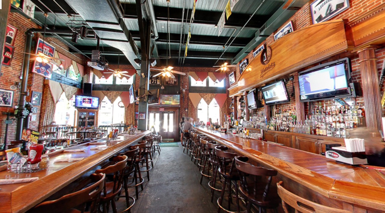 Hattricks  
107 S Franklin St, Tampa
The self-appointed, &#147;best sports bar in Tampa,&#148; runs happy hour everyday from 4 to 8 p.m. and 10 p.m. to close. Their menu features wing specials, and other pub-style fare to get you through the game.
Photo via Hattricks/Google Maps