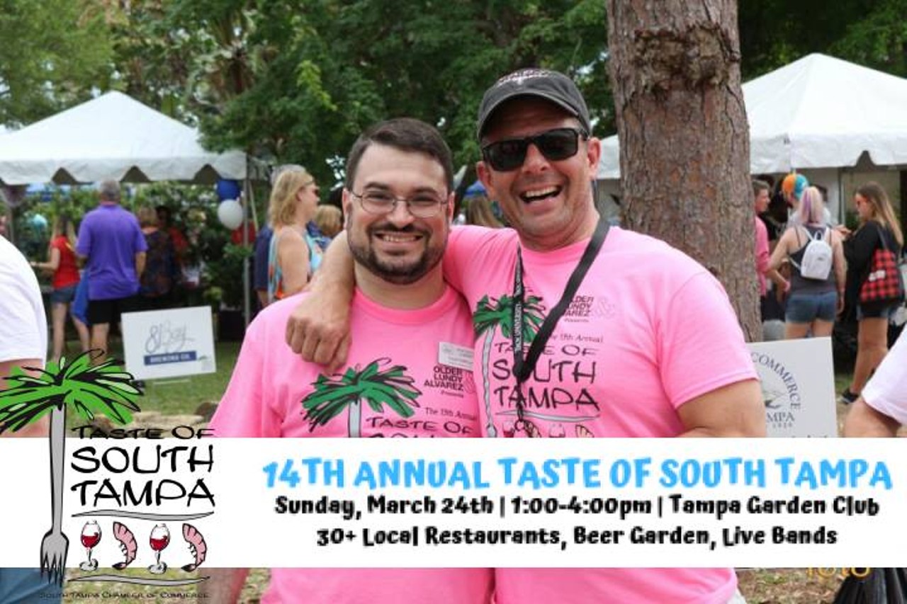 Get a Taste of South Tampa at the Tampa Garden ClubSee what CL food editor Jenna Rimensnyder wrote about it here.Sun., Mar. 24, 1-4 p.m.
Photo via the Facebook event page