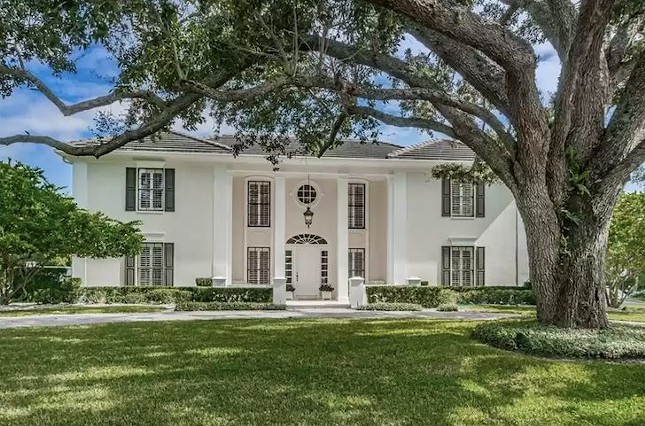 The former South Tampa home of Maas Brothers president Frank Harvey is now for sale