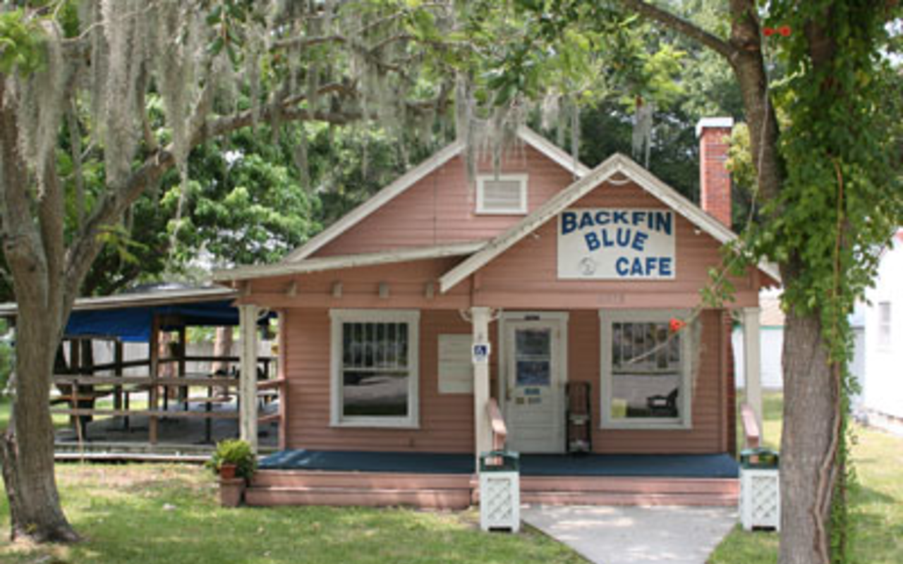 LOVE SHACK: A fish shack restaurant crammed into an old wooden house, Backfin Blue reeks of old Florida charm.