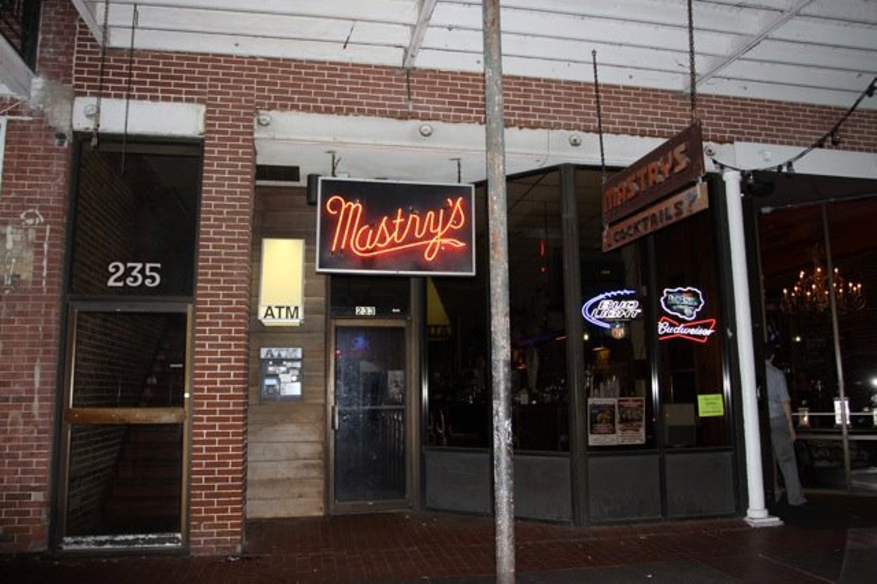  Mastry's Bar
233 Central Ave, St. Petersburg, FL 33701 , (727) 822-3070  
One of the oldest bars in St Pete, Mastry&#146;s is a true neighborhood bar&#150;an escape from the large, fancy establishments that keep popping up downtown. St. Pete locals keep coming back for the cheap drinks, live music, and most importantly, the camaraderie. 
Photo via  Mastry&#146;s Bar/Facebook