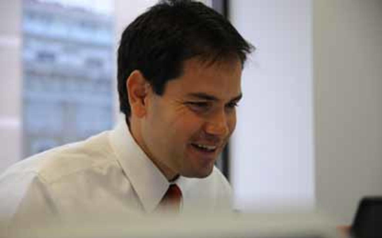 WHERE'S MARCO? Rubio in Washington, D.C. in April 2008.
