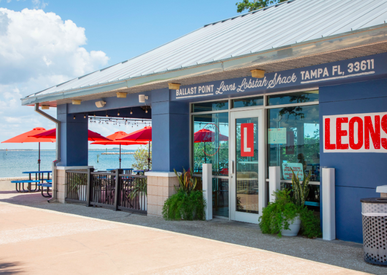 Leon's Lobstah Shack
5314 Interbay Blvd, Tampa
Earlier this summer, Leon's Lobstah Shack took over the former waterfront dining home of Taste of Boston at Ballast Point Pier. Specializing in hot and cold lobster rolls, Leon's also lobster grilled cheese, shrimp tacos, cirtus chicken salad, a grouper po boy, smash burgers, hot dogs and more. 
Photo via Leon's Lobstah Shack