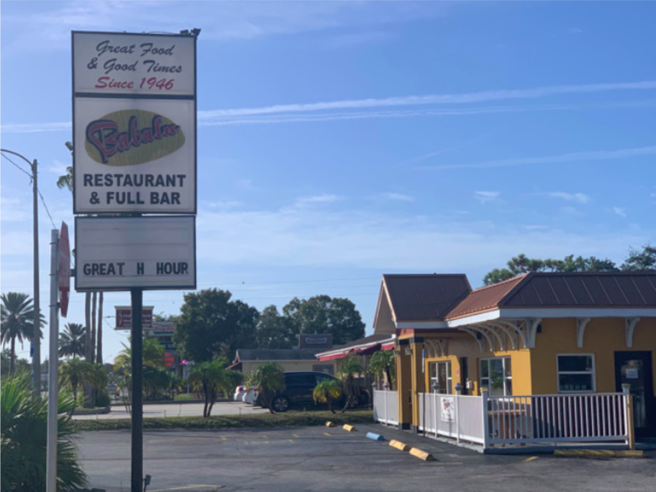 Babalu  
9246 4th St. N, St. Petersburg
Having served classic comfort eats since 1964, family bar and restaurant Babalu closed in January 2020. Known for its classic dishes like jumbo chicken wings, Babalu served locals for more than 30 years before its closing.