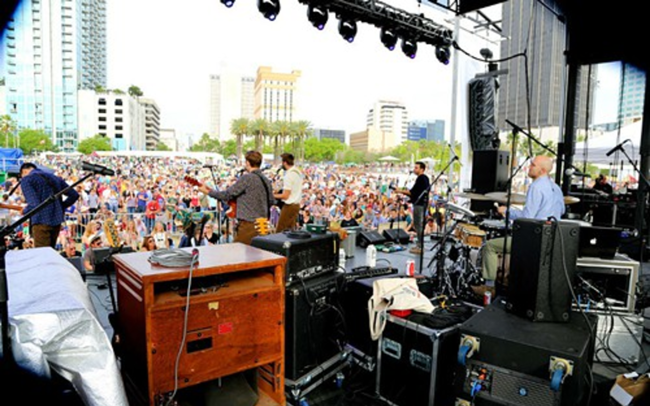 A view from the stage at Gasparilla Music Festival 2013