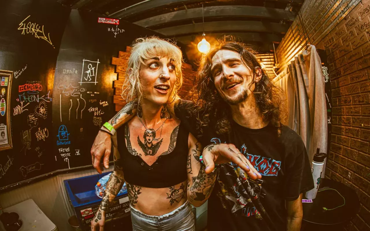(L-R) Hovercar's Nikki Raven and Alton Plemmons at Crowbar in Ybor City, Florida on Aug. 4, 2023.