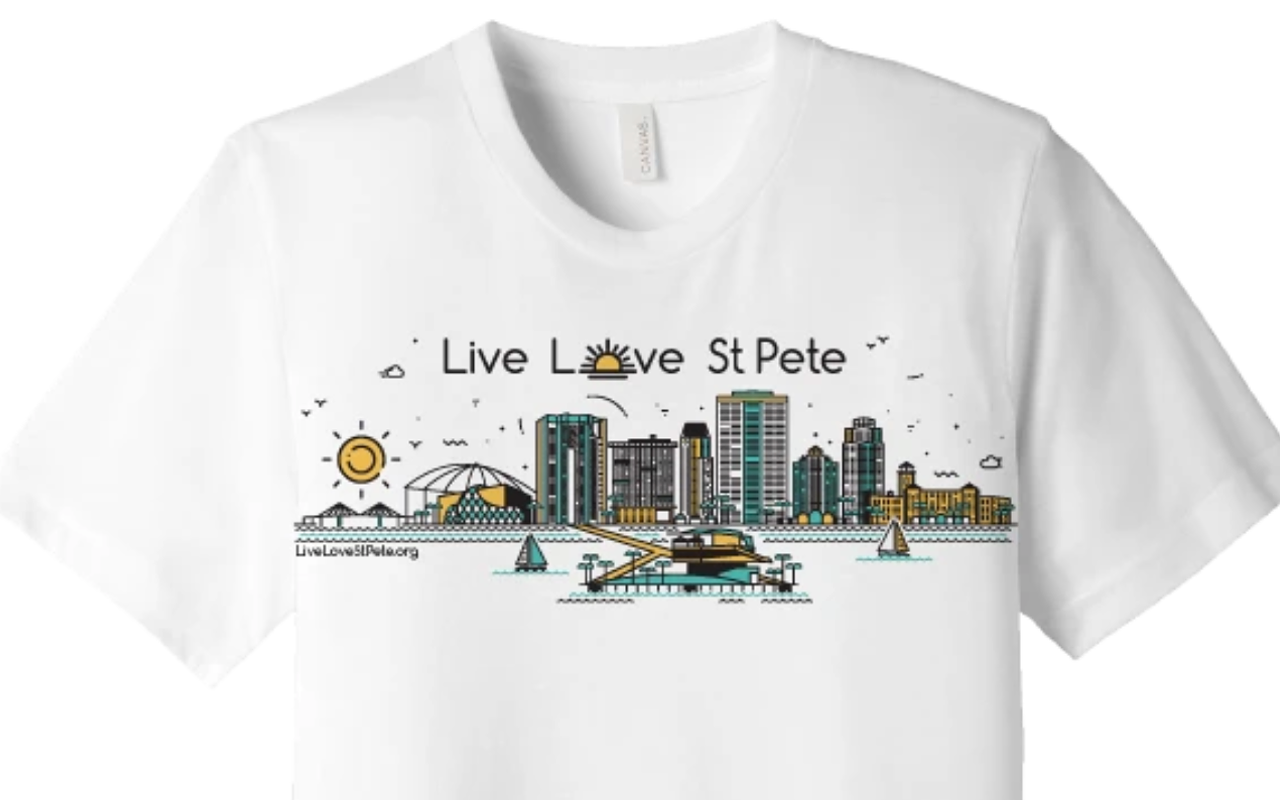 These 'Live Love St. Pete' T-shirts raise funds for underserved students in the community