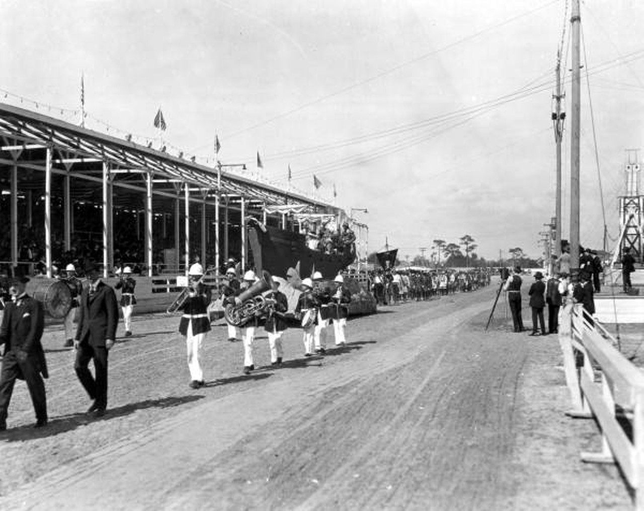 Gasparilla carnival parade at the fairgrounds, circa 1921