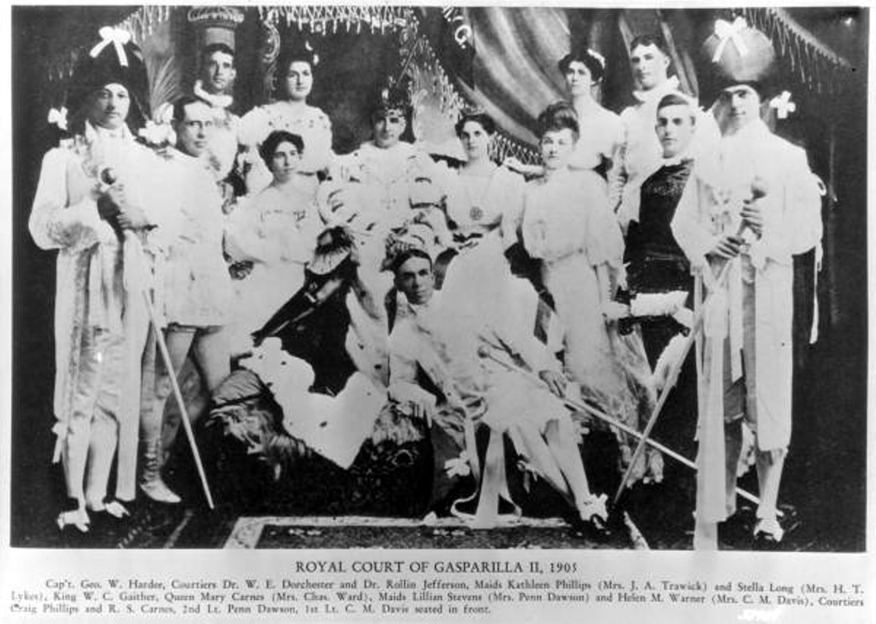 Royal court of Gasparilla II - Tampa, Florida. Circa 1904