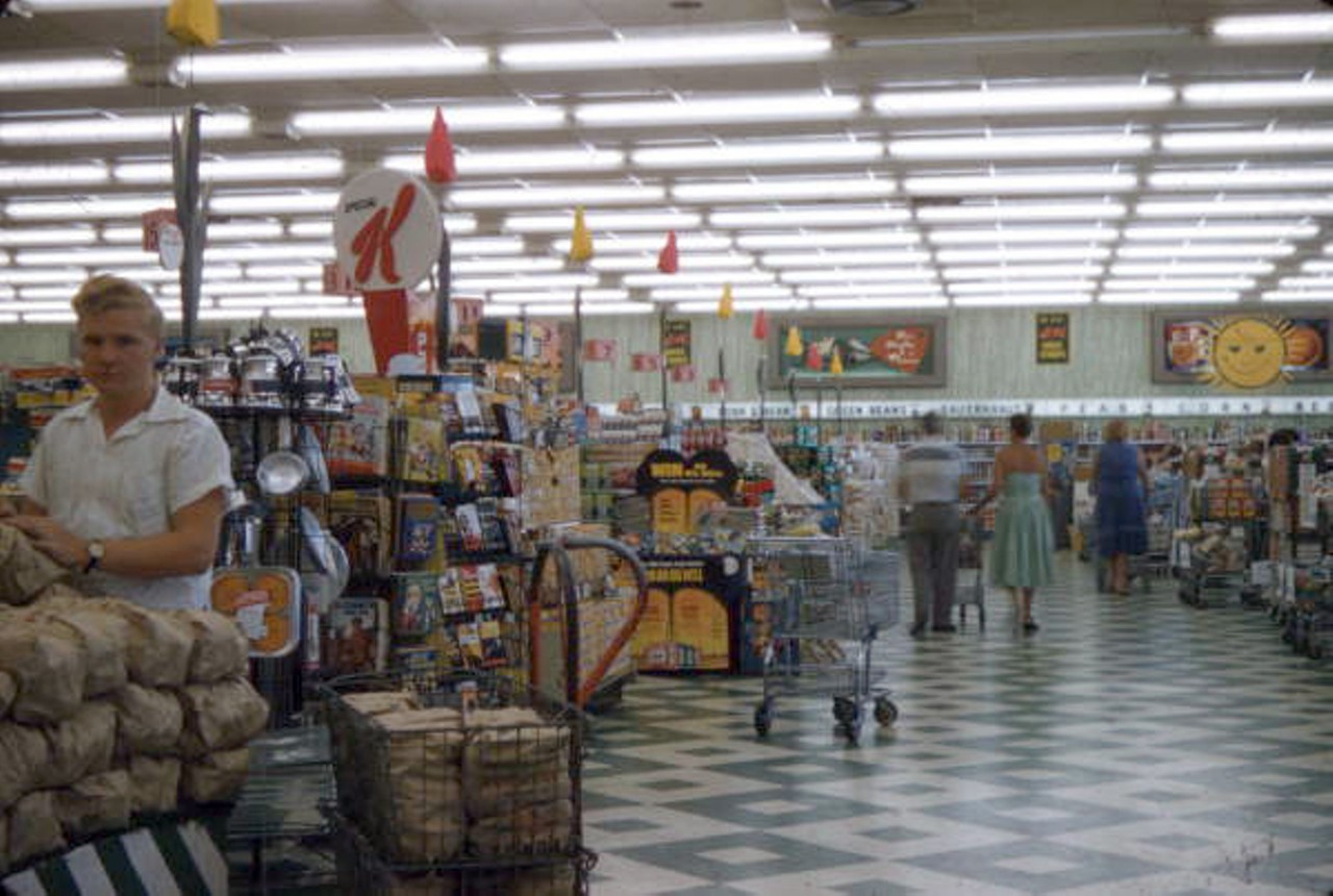 Interior view of a Publix supermarket in Sarasota, Florida, 1958.